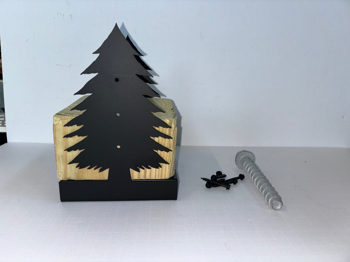Decorative Silhouette Post Connector - Tree Base