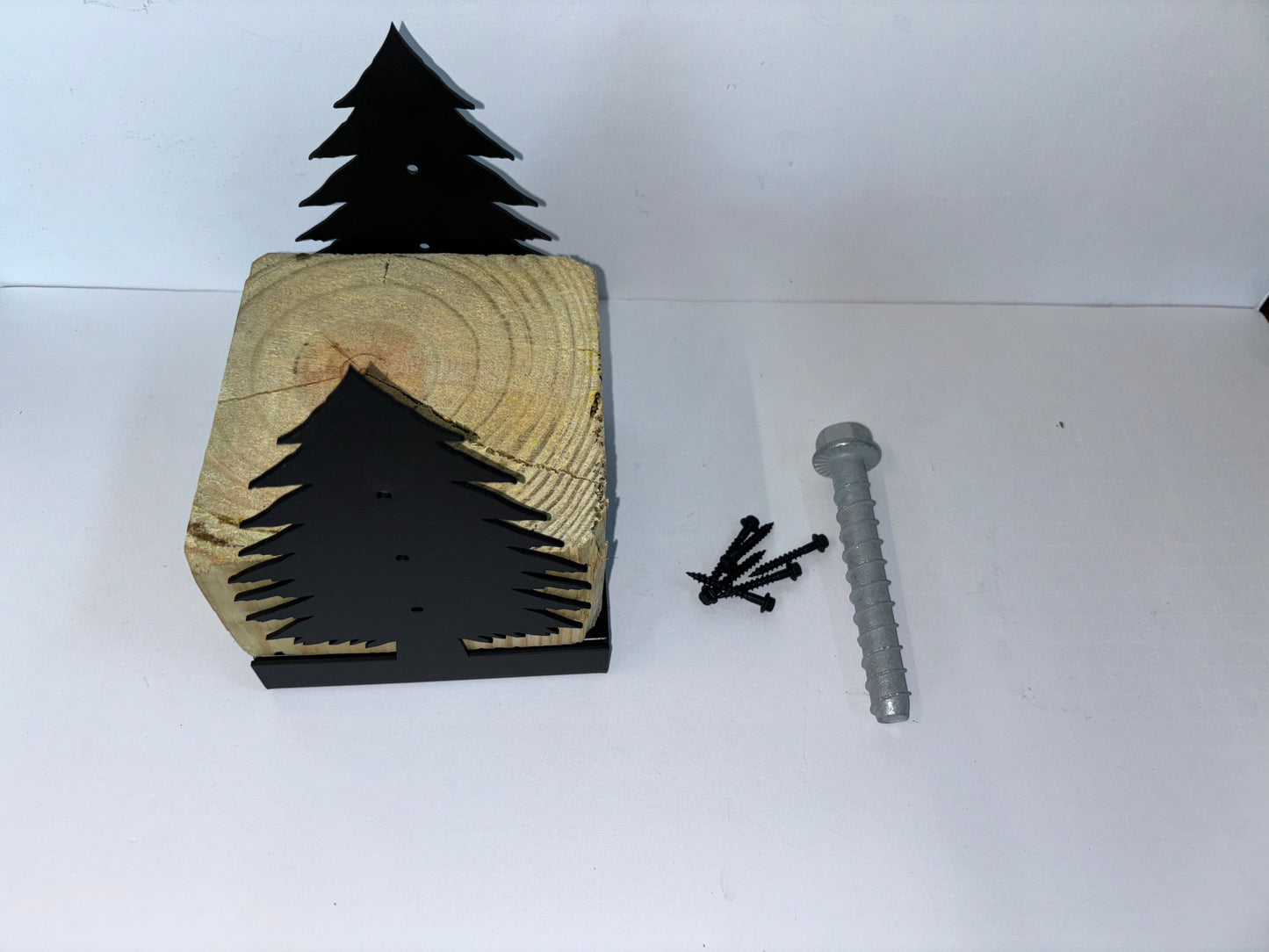 Decorative Silhouette Post Connector - Tree Base