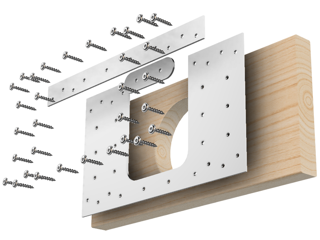 Joist Repair Hole Reinforcer - 2x10