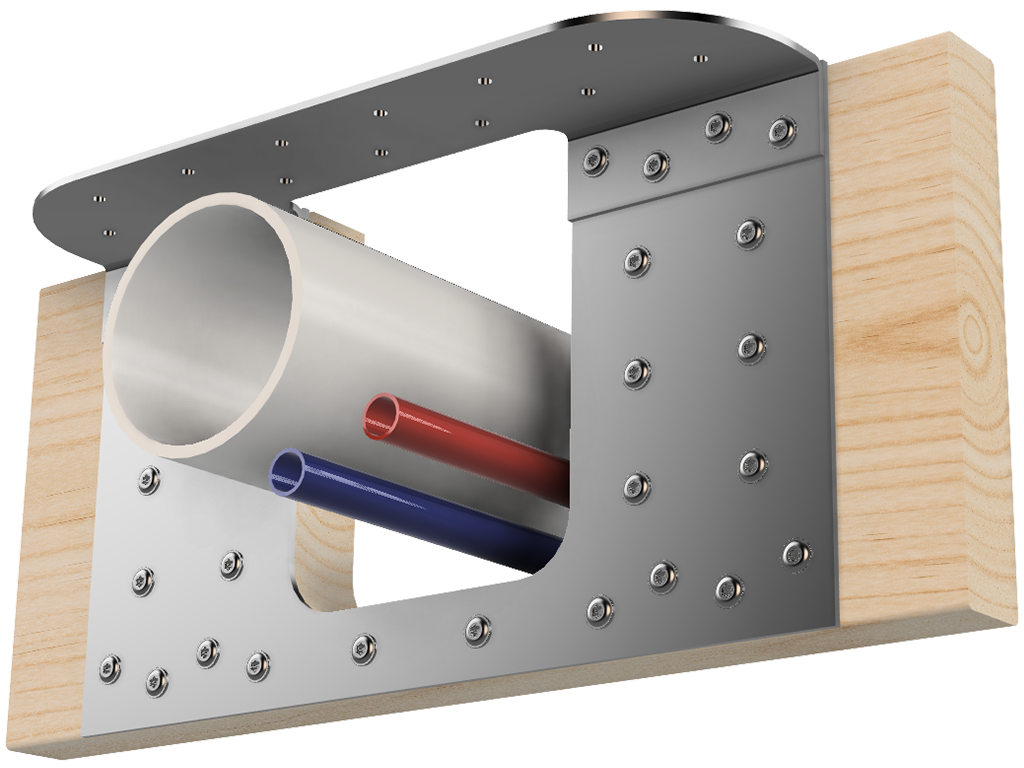 Floor Joist Notch Repair Kit - 2x10