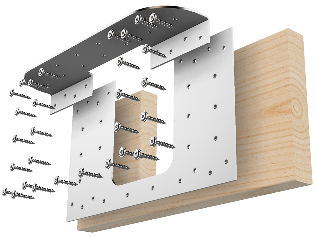Floor Joist Notch Repair Kit - 2x10