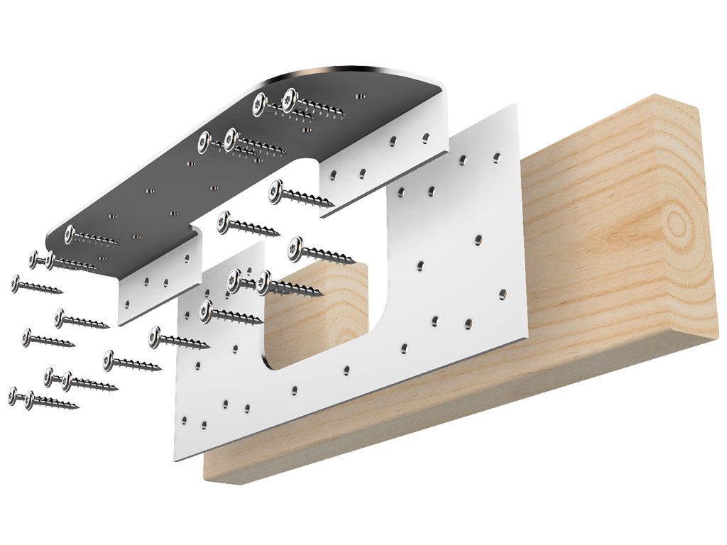 Floor Joist Notch Repair Kit - 2x6
