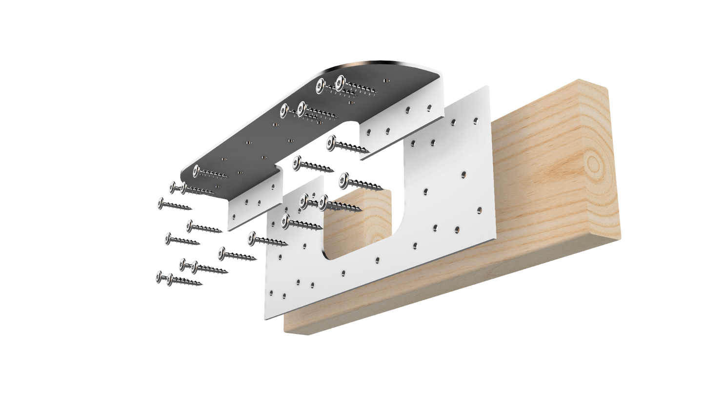 Floor Joist Notch Repair Kit - 2x6