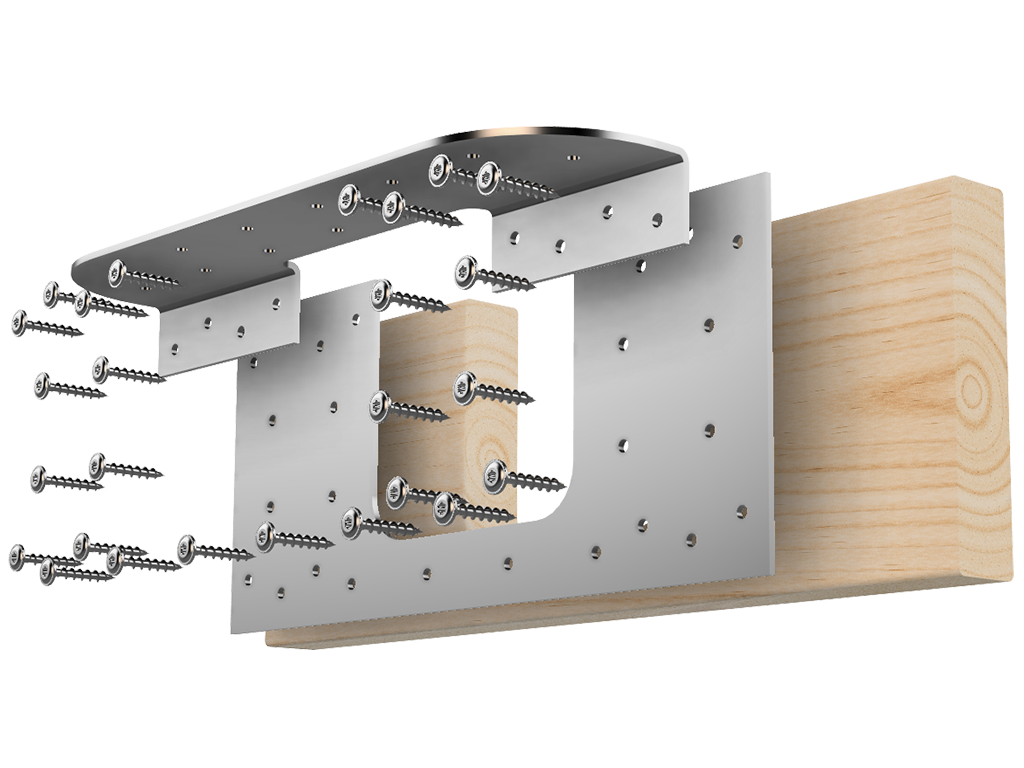Floor Joist Notch Repair Kit - 2x8