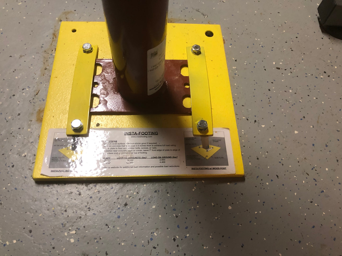 Insta-Footing - 12x12" Plate