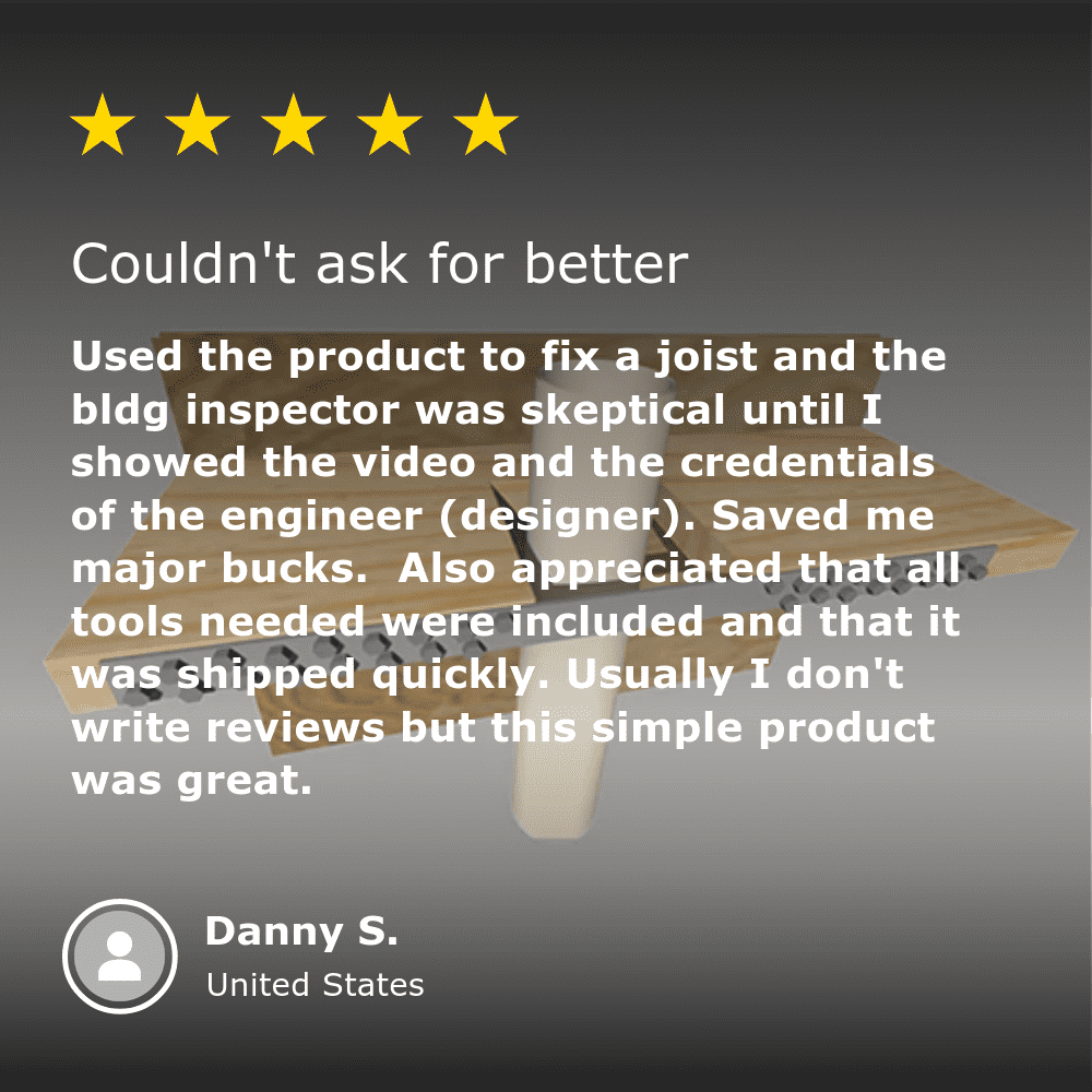 Joist Repair Kit - 24" Strap.