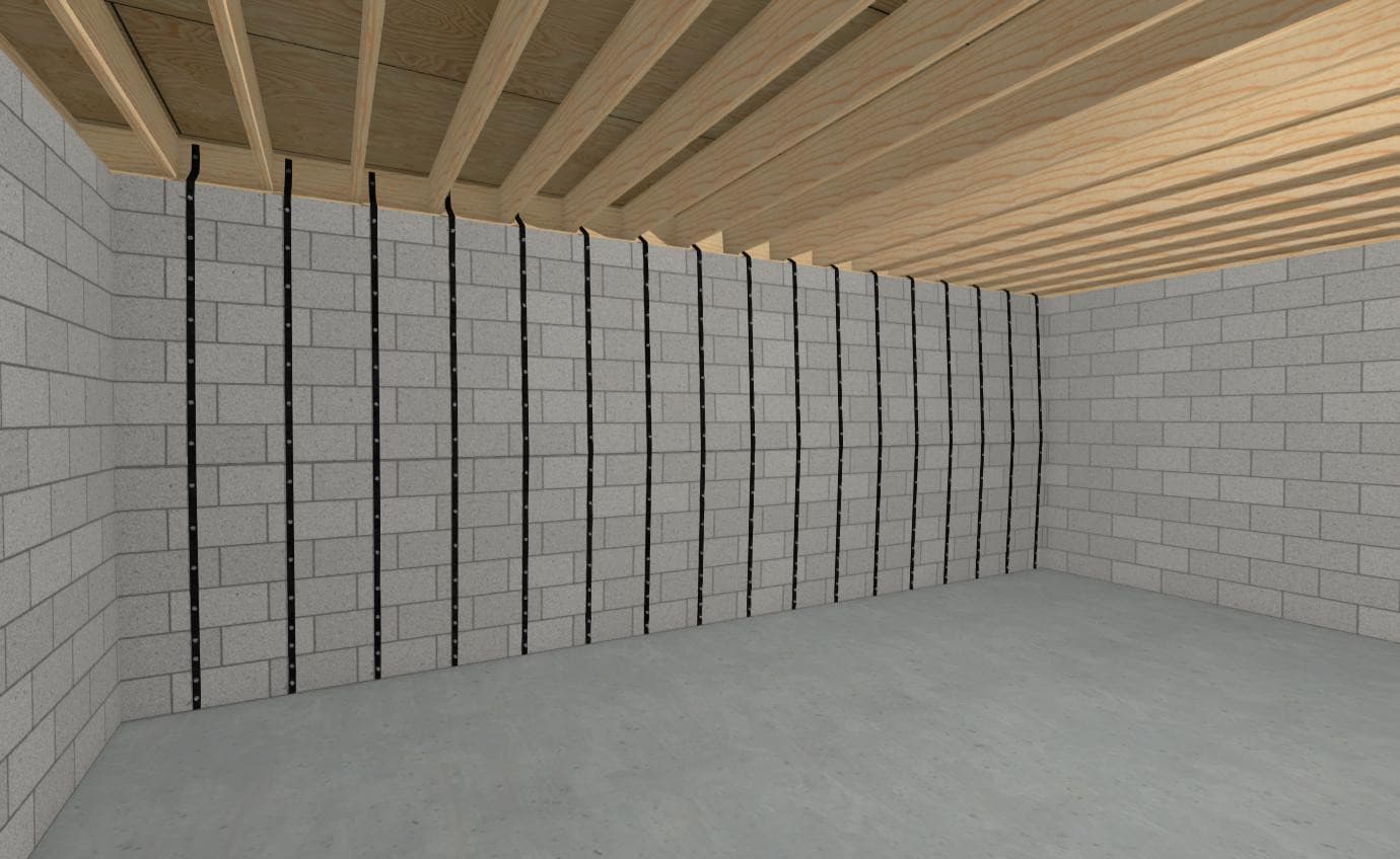 Basement Wall Strap.
