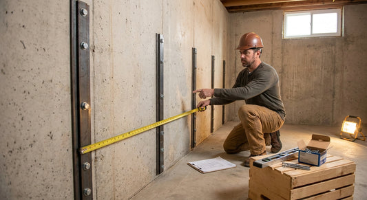 Basement wall straps: how many do you need per wall section