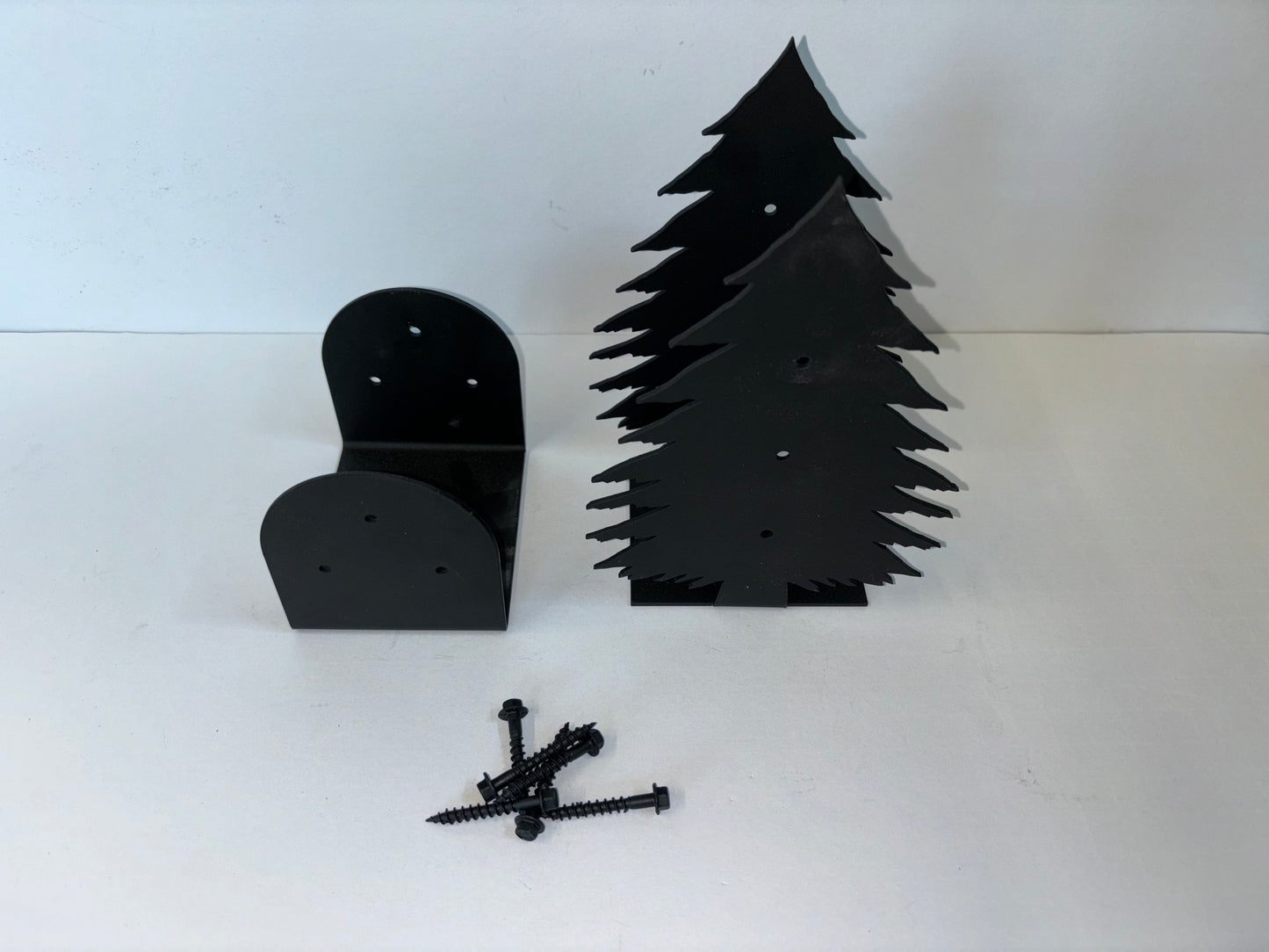 Decorative Silhouette Post Connector - Tree Cap