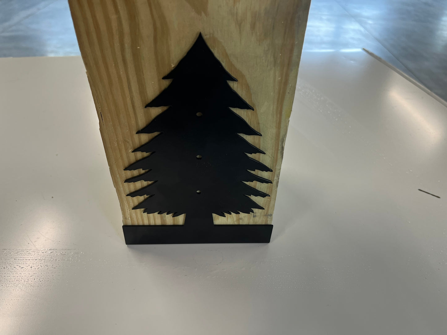 Decorative Silhouette Post Connector - Tree Base