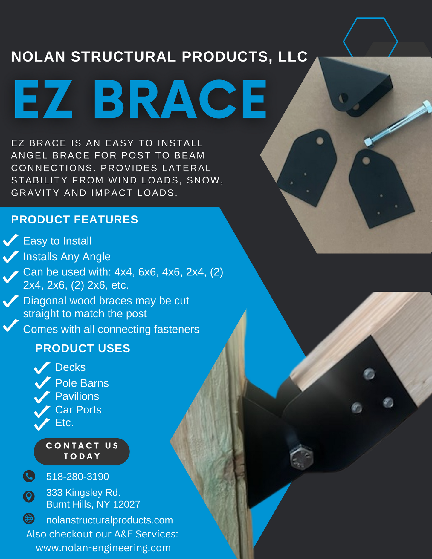 EZ Brace - Matte Black