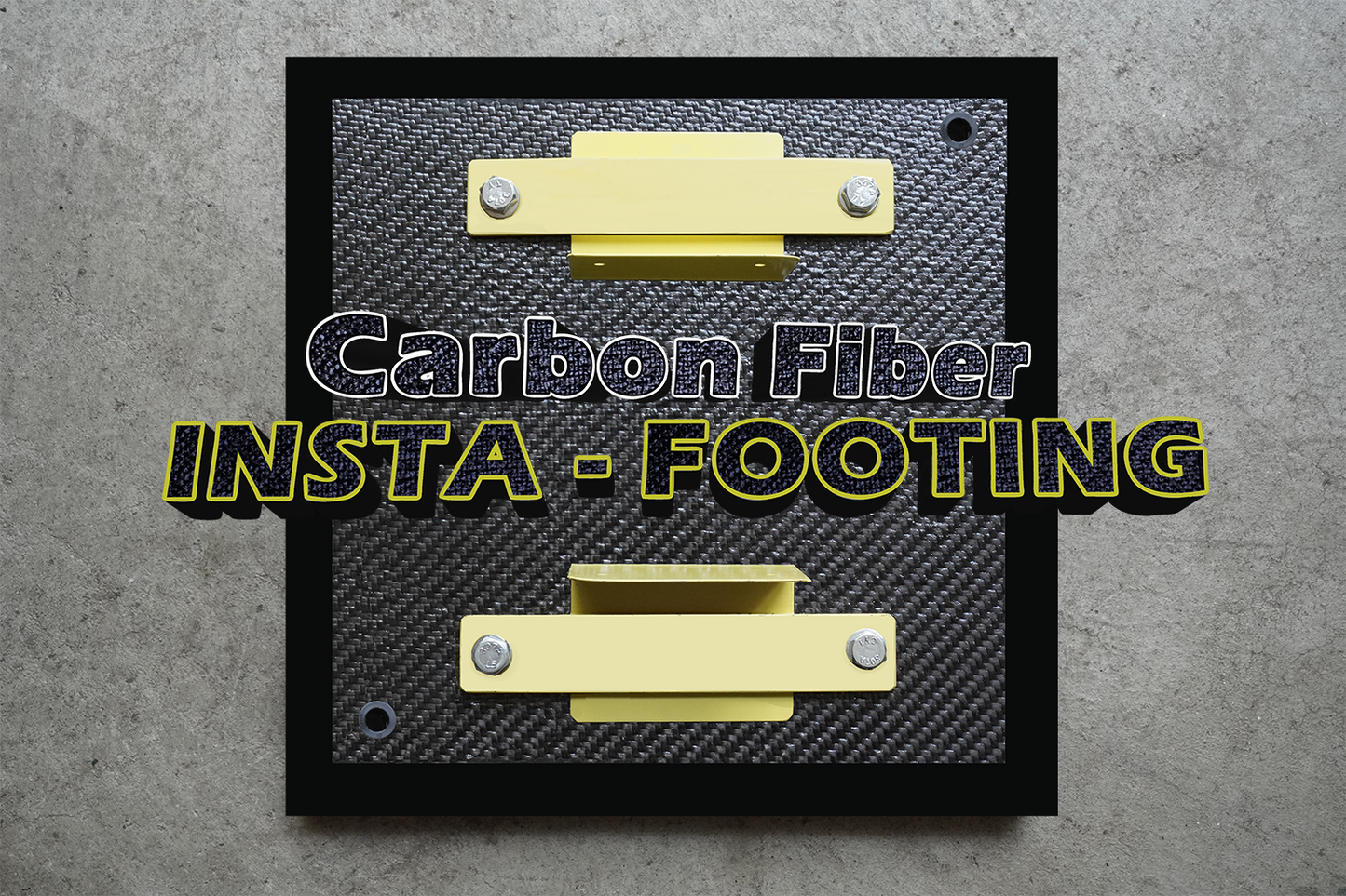 12"x12" Carbon Fiber Insta-Footing
